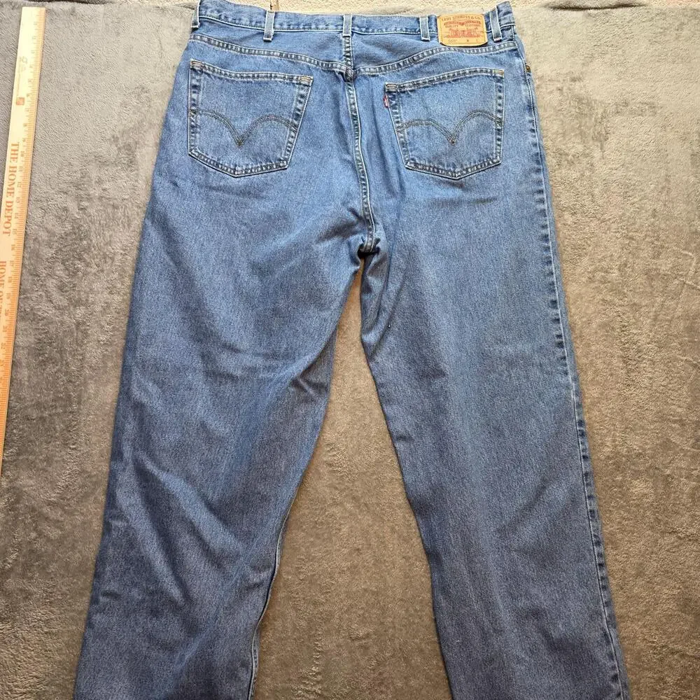Levi's 560 Comfort Fit Jeans Mens 42x36 Blue Medium Wash Relaxed Tapered Denim